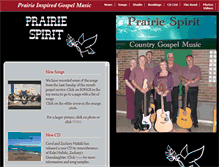 Tablet Screenshot of prairiespiritgospel.ca